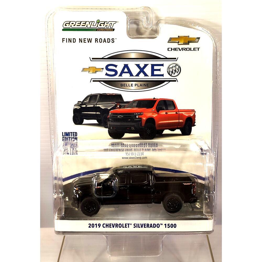 Greenlight Collectibles 2019 Saxe Chevy Buick CHEVROLET SILVERADO 1500, New!